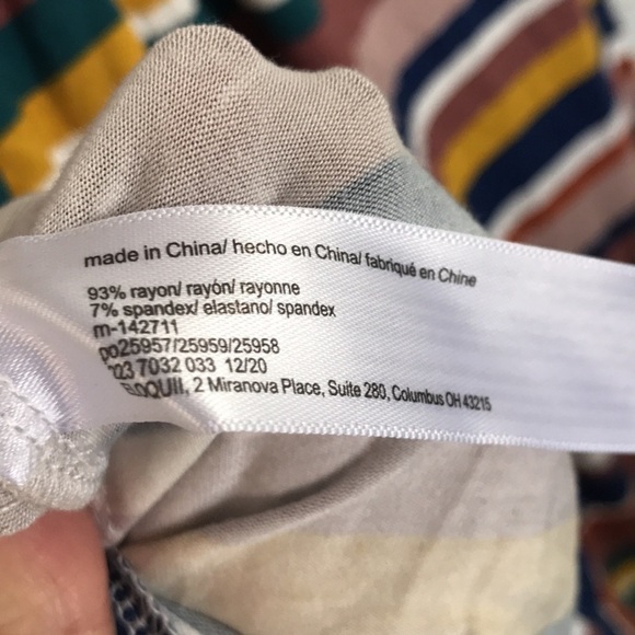 Eloquii Elements Women's Plus Size Striped Maxi Dress with Twist Back sz 18/20 - Picture 11 of 11